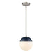 Dixon Small Pendant with Rod (Convertible) in Pewter