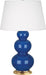 Robert Abbey (366X) Triple Gourd Table Lamp with Pearl Dupioni Fabric Shade