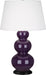 Robert Abbey (382X) Triple Gourd Table Lamp with Pearl Dupioni Fabric Shade