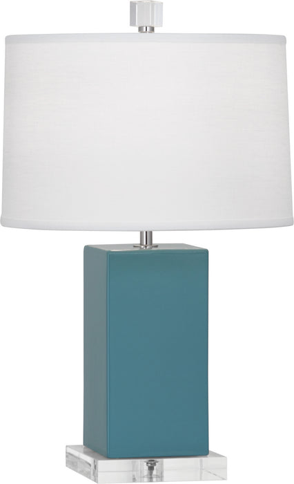 Robert Abbey (OB990) Harvey Accent Lamp with Oyster Linen Shade