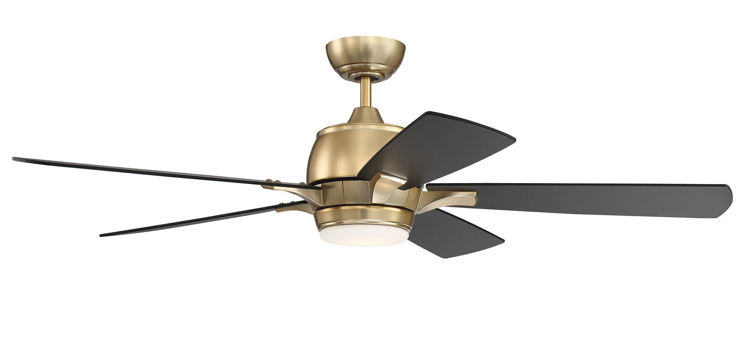 Stellar 52" Ceiling Fan in Satin Brass from Craftmade, item number STE52SB5