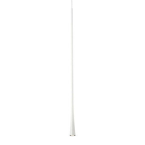 Taper Down Pendant in White