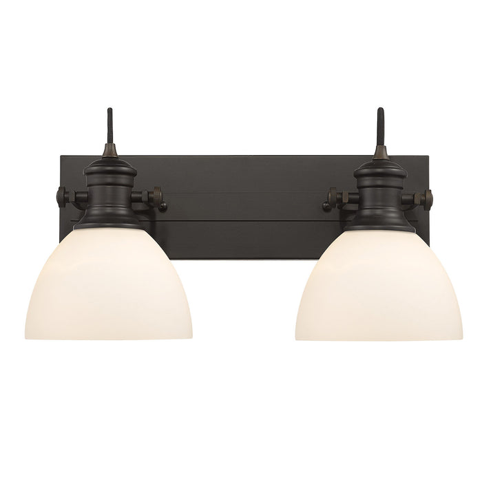 Hines 2-Light Bath Vanity in Rubbed Bronze