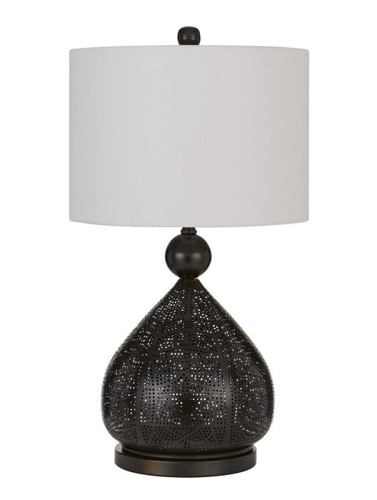 CAL Lighting (BO-2907TB) Milton Laser Cut Metal Table Lamp