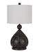 CAL Lighting (BO-2907TB) Milton Laser Cut Metal Table Lamp