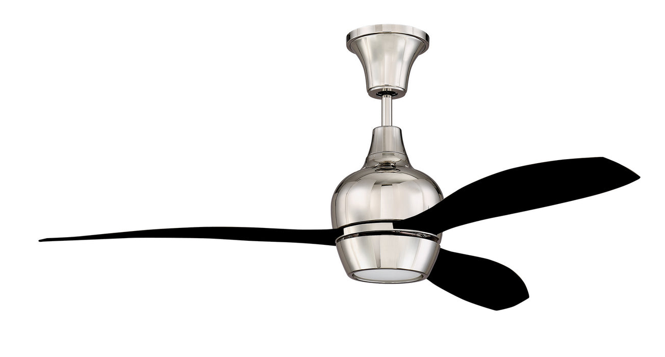 Bordeaux 52" Ceiling Fan in Polished Nickel