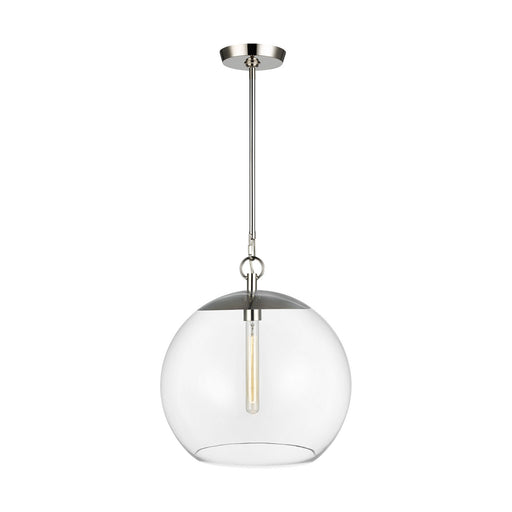 Atlantic 1-Light Pendant in Polished Nickel - Lamps Expo