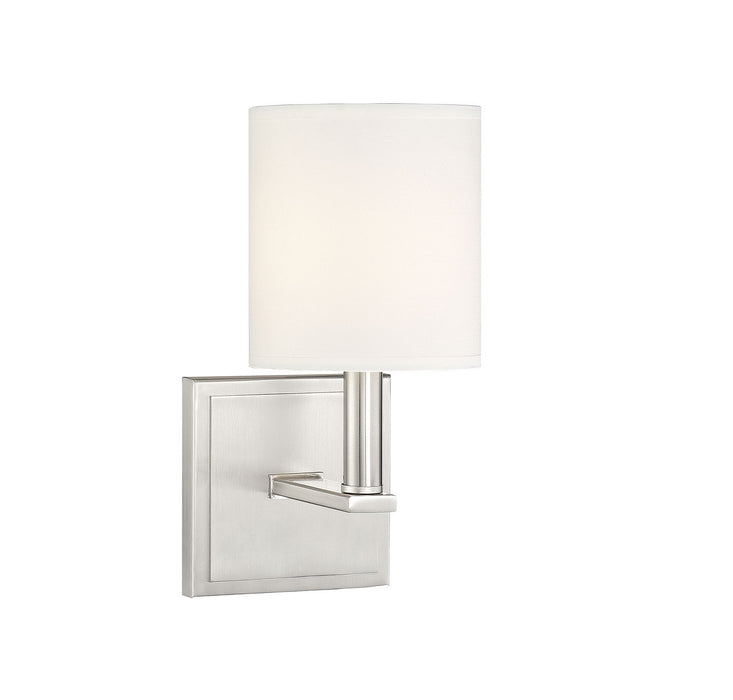 Waverly 1-Light Sconce in Satin Nickel