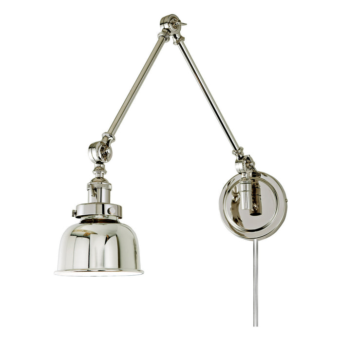 Soho 1-Light Triple Swivel M2 Wall Sconce in Polished Nickel