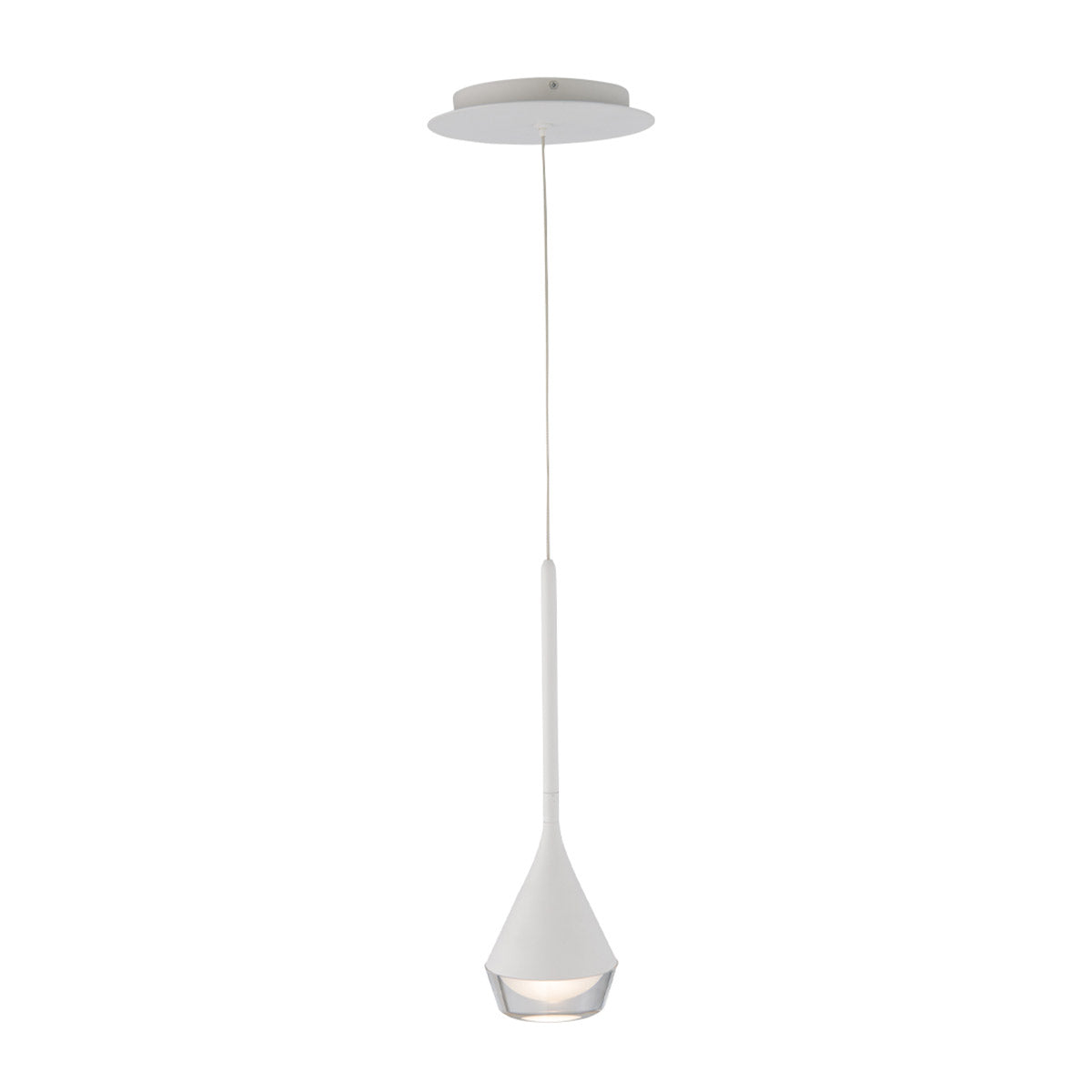 Blast Off LED Mini Pendant in White - Lamps Expo