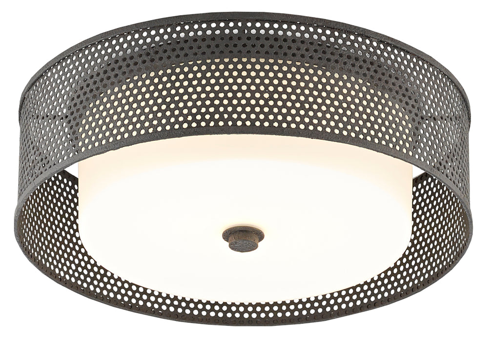 Notte 2-Light Flush Mount in Mole Black - Lamps Expo