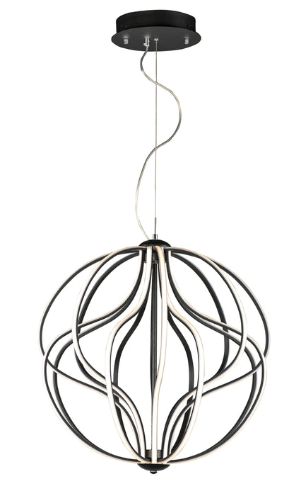 Aura 16-Light LED Pendant in Black