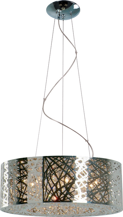 Inca 9-Light Pendant in Polished Chrome