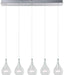 Larmes 5-Light Pendant in Polished Chrome