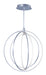 Concentric 27" LED Pendant in Brushed Platinum