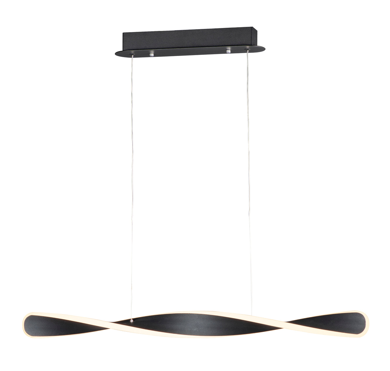 Pirouette 1-Light LED Pendant in Black