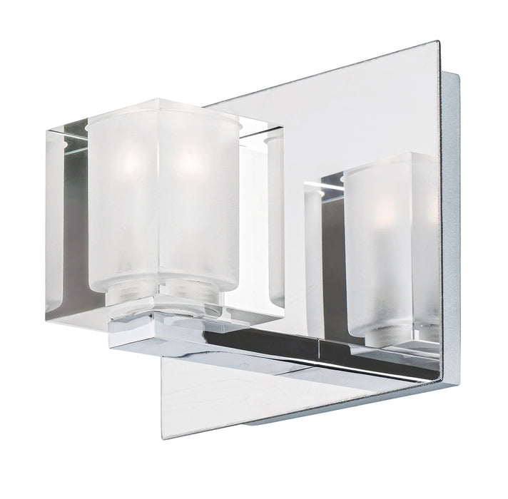 Blocs LED Wall Sconce in Polished Chrome