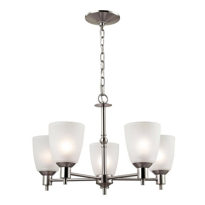 Jackson 5-Light Chandelier in Brushed Nickel