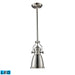 Chadwick 1-Light Mini-Pendant in Satin Nickel