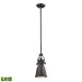 Chadwick 1-Light Mini-Pendant in Oiled Bronze