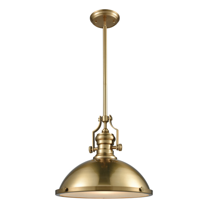 Chadwick 1-Light Pendant in Satin Brass