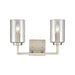 West End 2-Light Bath Vanity Light in Brushed Nickel