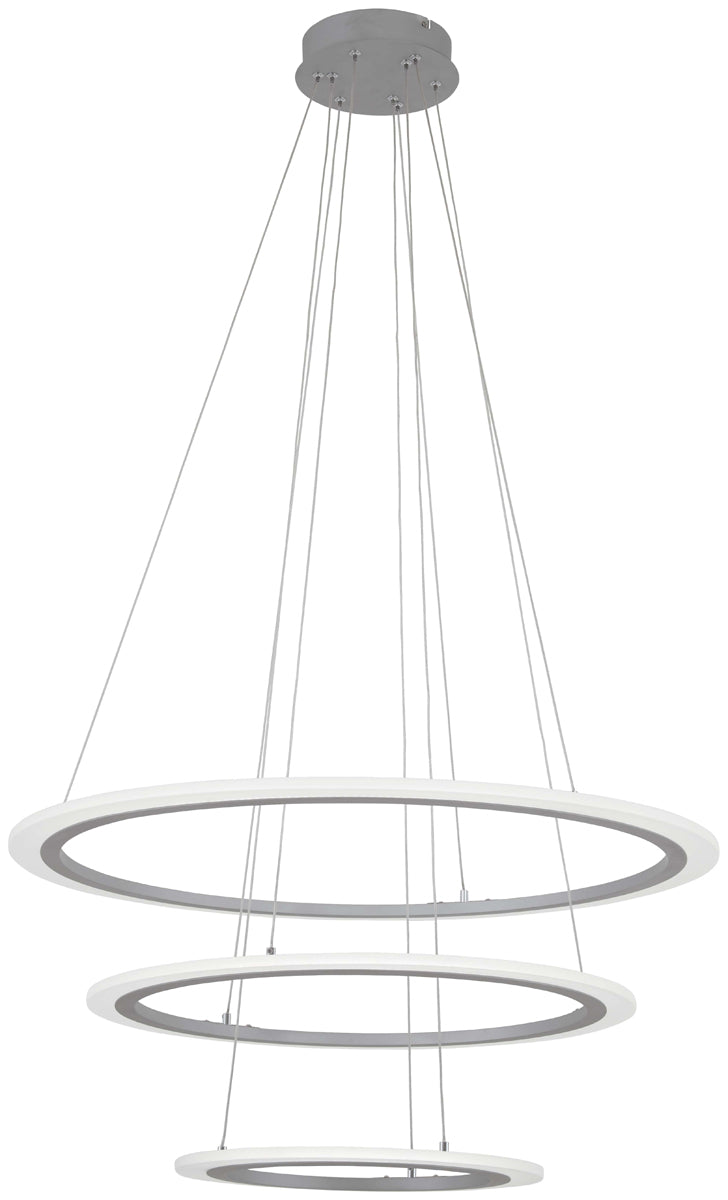 Discovery LED Pendant in Silver - Lamps Expo