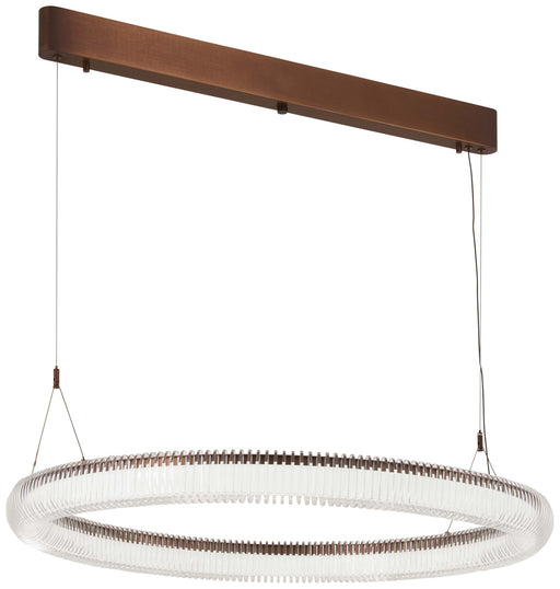 Roulette LED Pendant in Satin Bronze - Lamps Expo