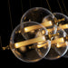 Otto Sphere 5 Light Pendant in Brass w/ Black (31)