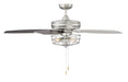 Meridian (M2006BN) 52" 3-Light Ceiling Fan in Brushed Nickel