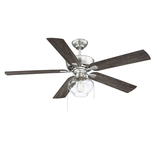 Meridian (M2009BN) 52" 1-Light Ceiling Fan in Brushed Nickel