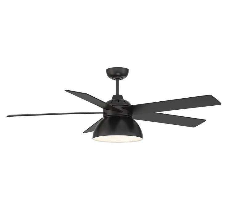 Meridian (M2014MBK) 52" LED Ceiling Fan in Matte Black