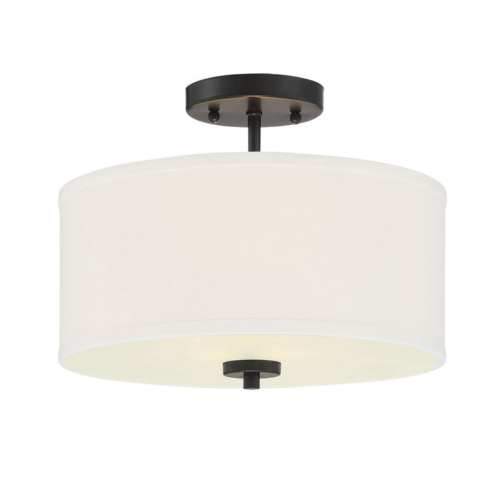 2-Light Ceiling Light in Matte Black