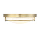 Meridian (M60019NB) 2-Light Ceiling Light in Natural Brass