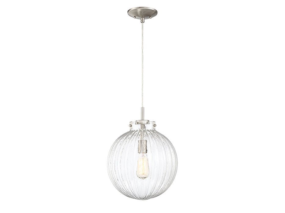 1-Light Mini Pendant in Brushed Nickel