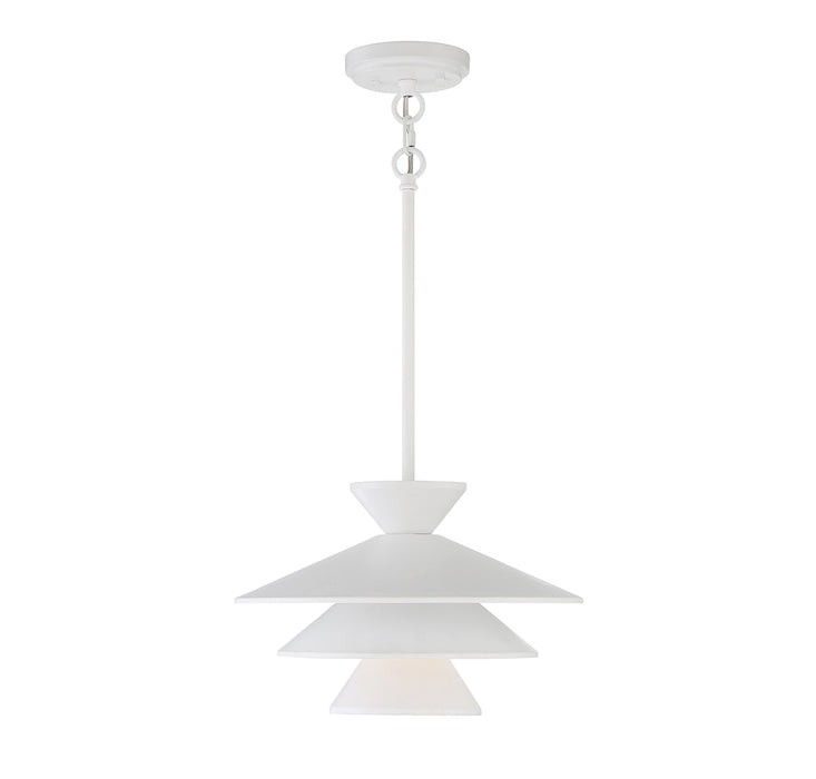 Meridian (M70096WH) 1-Light Pendant in White