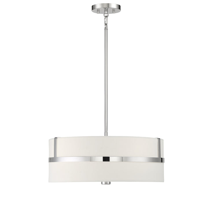 Meridian (M70102PN) 4-Light Pendant in Polished Nickel