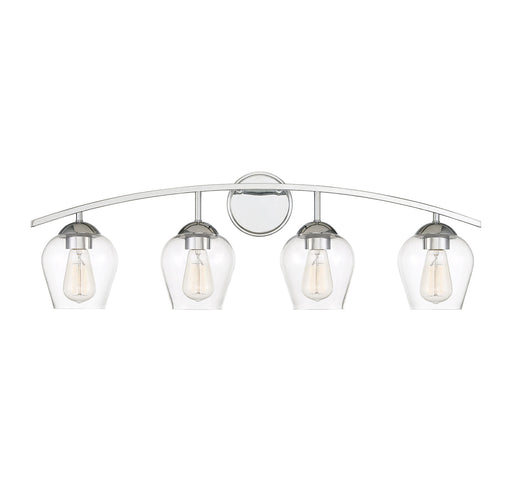 4-Light Bathroom Vanity Light in Chrome