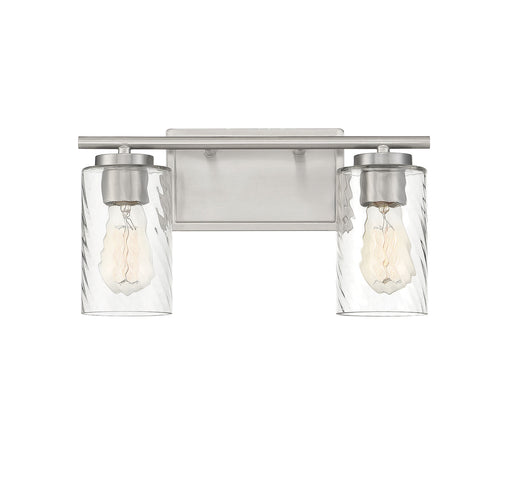 2-Light Bathroom Vanity Light in Brushed Nickel