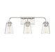 3-Light Bathroom Vanity Light in Polished Nickel