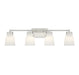 4-Light Bathroom Vanity Light in Brushed Nickel