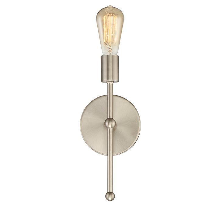 Meridian (M90005-SN) 1-Light Wall Sconce in Satin Nickel