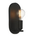 Meridian (M90059MBK) 1-Light Wall Sconce in Matte Black