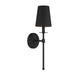 1-Light Wall Sconce in Matte Black