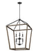 Gannet Chandelier in Weathered Oak Wood/Antique Forged Iron - Lamps Expo