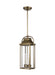 Wellsworth Outdoor Lighting in Painted Distressed Brass - Lamps Expo