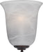 Essentials 1-Light Wall Sconce in Oil Rubbed Bronze with Marble Glass - Lamps Expo