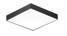 Trim 4.5" SQ LED Flush Mount 3000K in Black - Lamps Expo