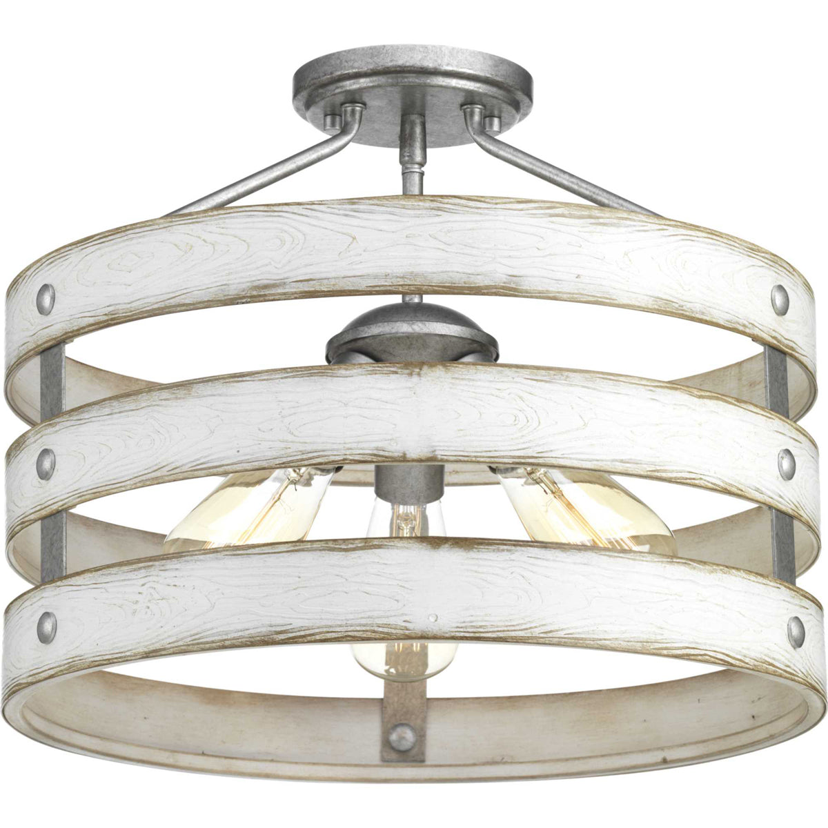 Gulliver 3-Light 17" Semi-Flush (Convertible) - Lamps Expo