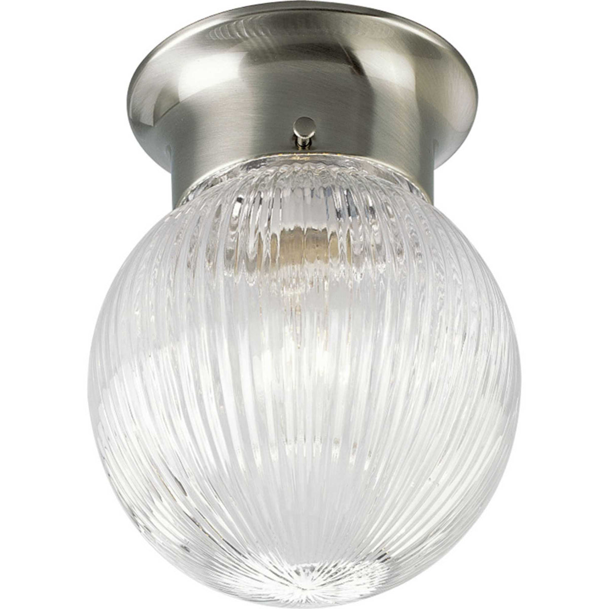 1-Light Glass Globe 6.375" Close-to-Ceiling - Lamps Expo